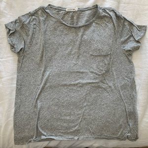 Rag & Bone Gray Tee Shirt with Small Pocket